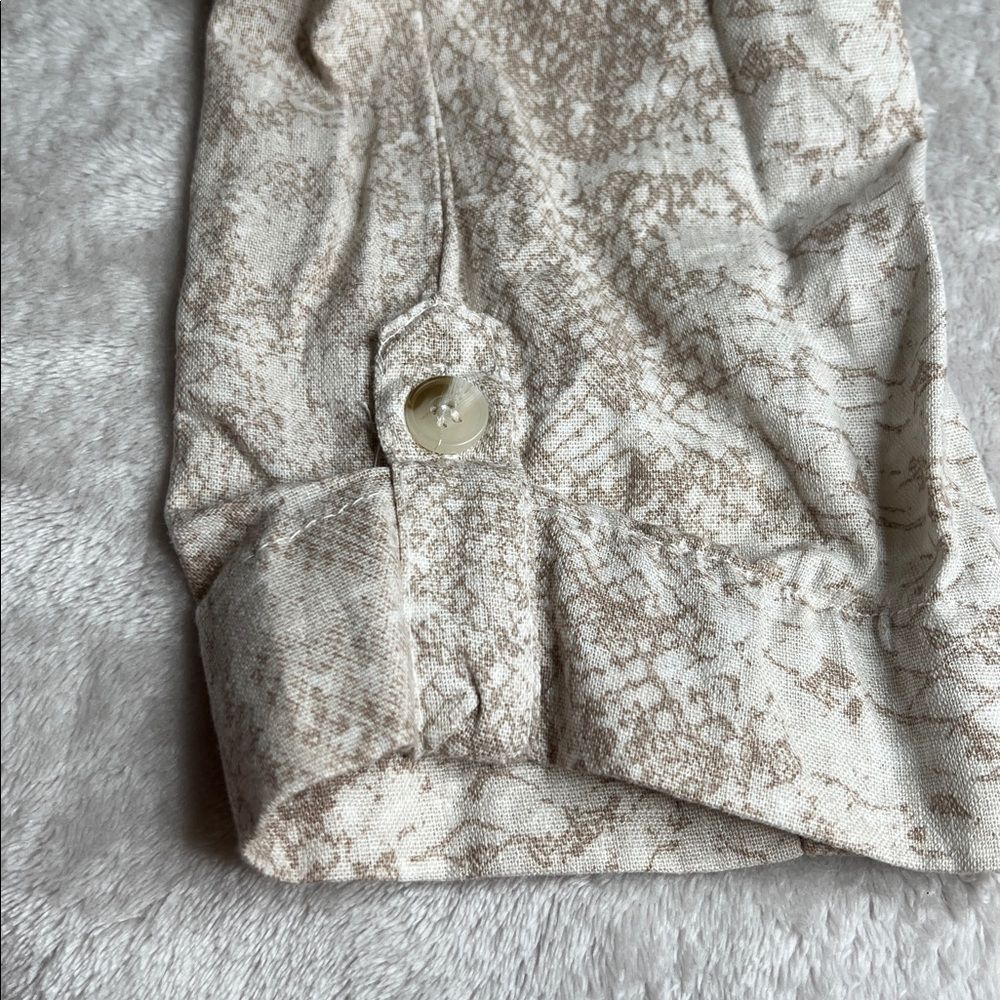 NWT REWASH L Snakeprint Linen Blend Drawstring Pa… - image 11